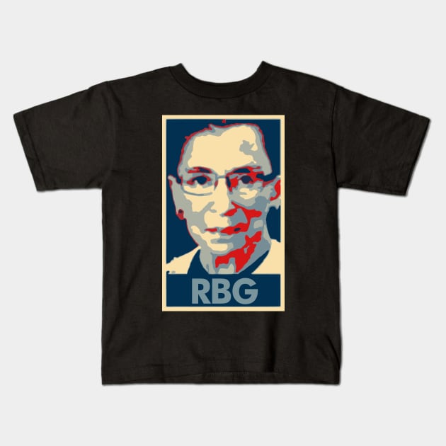 Ruth Bader Ginsburg Political Parody Kids T-Shirt by ThreadChef